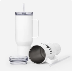 Naturch travel mug with a handle