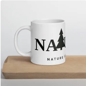 Naturch white glossy mug